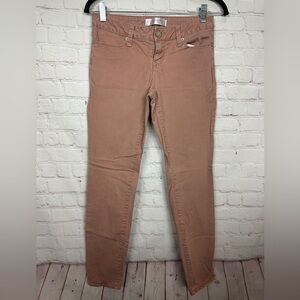 No Boundaries Juniors Size 5 Blush Khaki Skinny Jeans Pants Stretch Cotton Blend